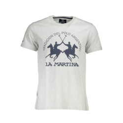 LA MARTINA SHORT SLEEVE T-SHIRT MEN GREY