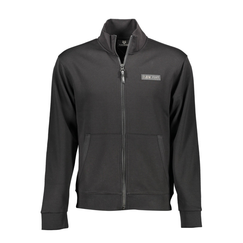 PLEIN SPORT MEN'S ZIP-UP SWEATSHIRT BLACK