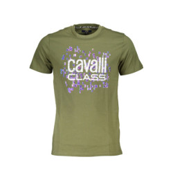 T-SHIRT À MANCHES COURTES CAVALLI CLASS HOMME VERT