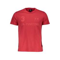 T-SHIRT À MANCHES COURTES POUR HOMME LA MARTINA ROUGE