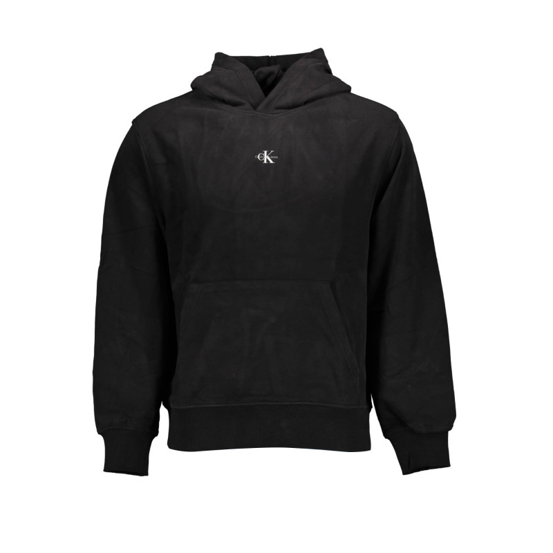 CALVIN KLEIN MEN'S BLACK ZIP-UP SWEATSHIRT