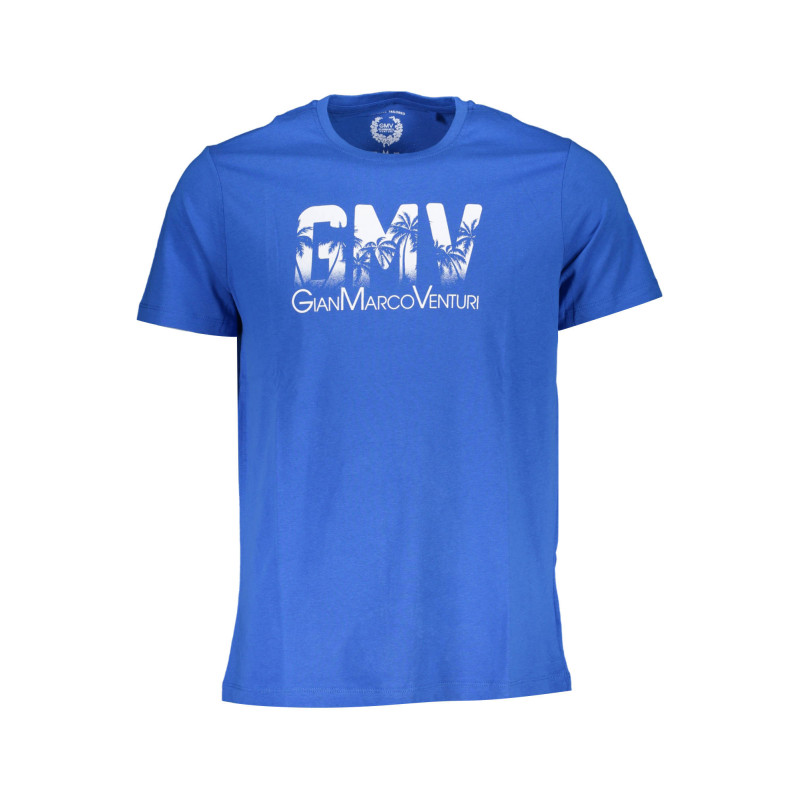 T-SHIRT MANCHES COURTES GIAN MARCO VENTURI BLEU POUR HOMME