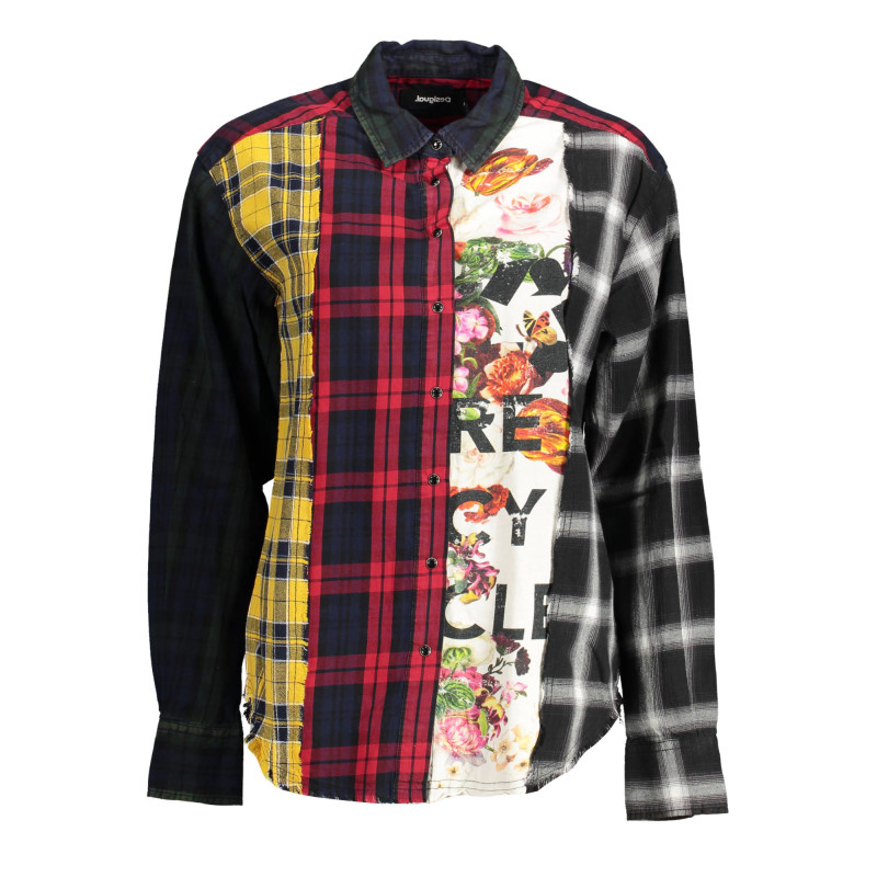 DESIGUAL LONG SLEEVE SHIRT WOMEN BLACK