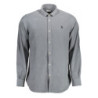 US POLO SHIRT LONG SLEEVE MEN BLUE