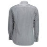 Polo américain à manches longues pour homme, bleu