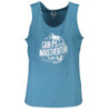 GIAN MARCO VENTURI MEN'S BLUE TANK TOP