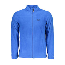 GIAN MARCO VENTURI MEN'S BLUE ZIP-UP SWEATSHIRT