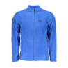 GIAN MARCO VENTURI MEN'S BLUE ZIP-UP SWEATSHIRT