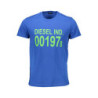 T-SHIRT MANCHES COURTES DIESEL POUR HOMME BLEU