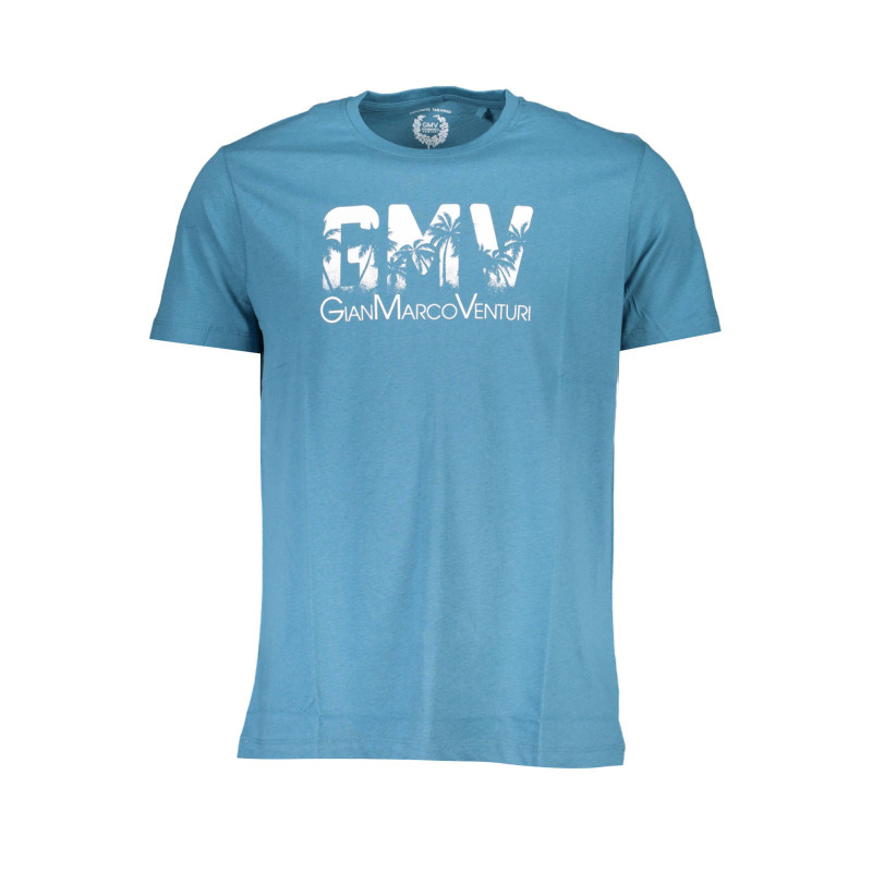 T-SHIRT MANCHES COURTES GIAN MARCO VENTURI BLEU POUR HOMME