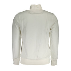 Sweat-shirt zippé blanc pour homme LA MARTINA
