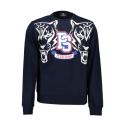 PLEIN SPORT SWEATSHIRT WITHOUT ZIP MEN BLUE