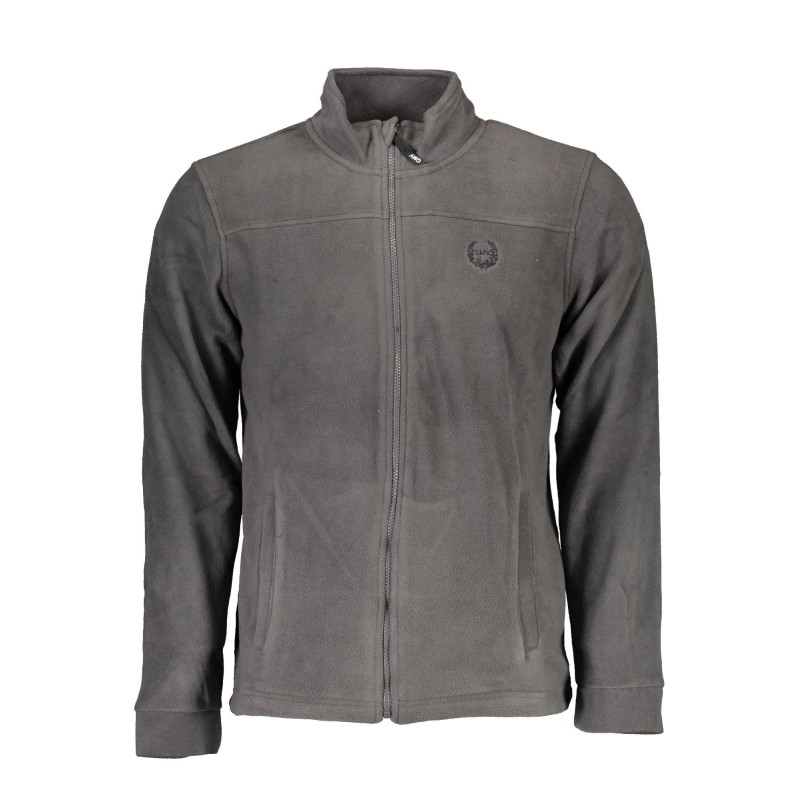 GIAN MARCO VENTURI MEN'S BLUE ZIP-UP SWEATSHIRT
