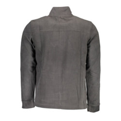 GIAN MARCO VENTURI MEN'S BLUE ZIP-UP SWEATSHIRT