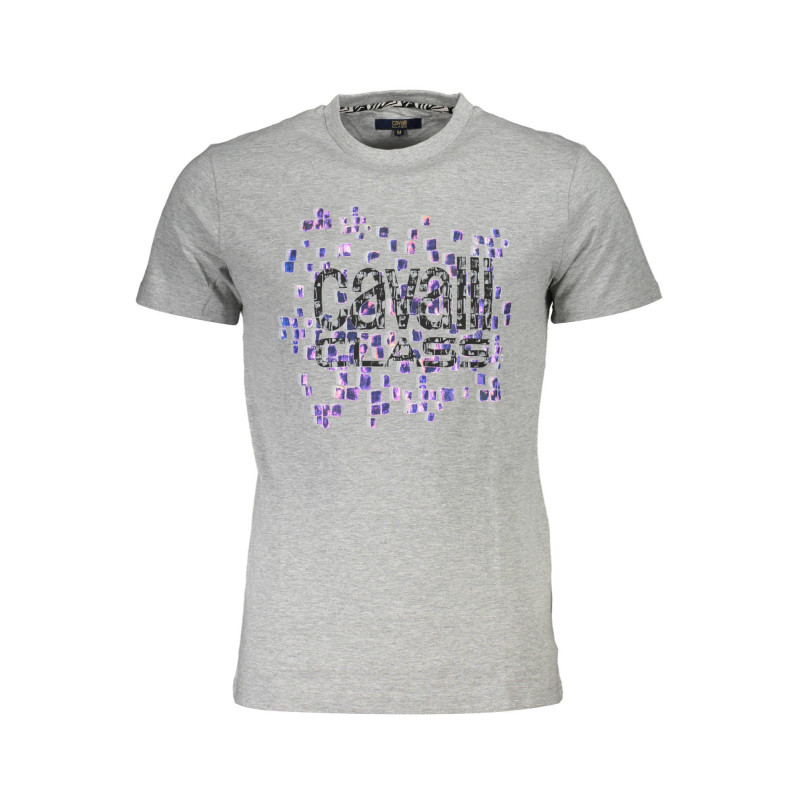 T-SHIRT À MANCHES COURTES CAVALLI CLASS HOMME GRIS