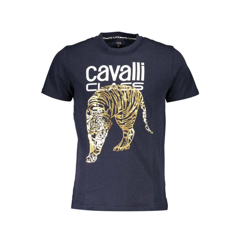 CAVALLI CLASS SHORT SLEEVE T-SHIRT MEN BLUE