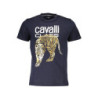 CAVALLI CLASS SHORT SLEEVE T-SHIRT MEN BLUE