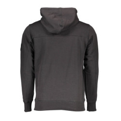 Sweat-shirt zippé noir Calvin Klein pour homme
