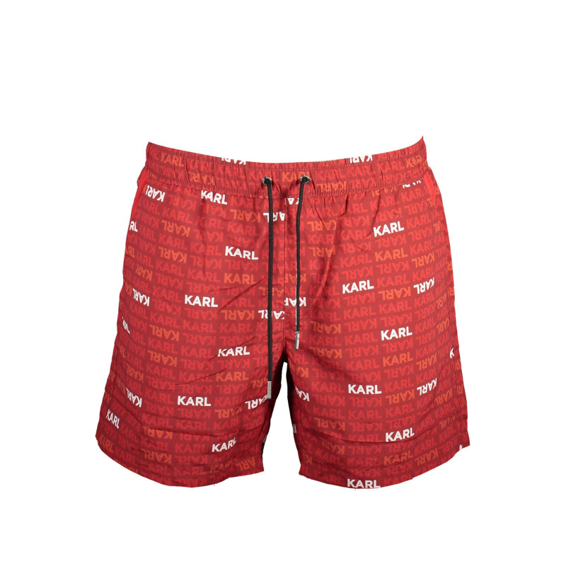 KARL LAGERFELD BEACHWEAR MAILLOT DE BAIN HOMME BAS ROUGE