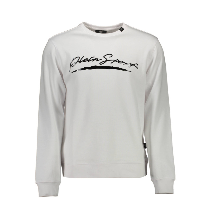PLEIN SPORT MEN'S ZIP-UP SWEATSHIRT WHITE