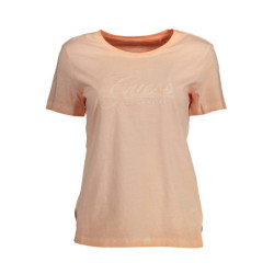 T-SHIRT À MANCHES COURTES GUESS JEANS POUR FEMME ROSE