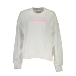 Sweat-shirt sans zip Calvin Klein pour femme Blanc