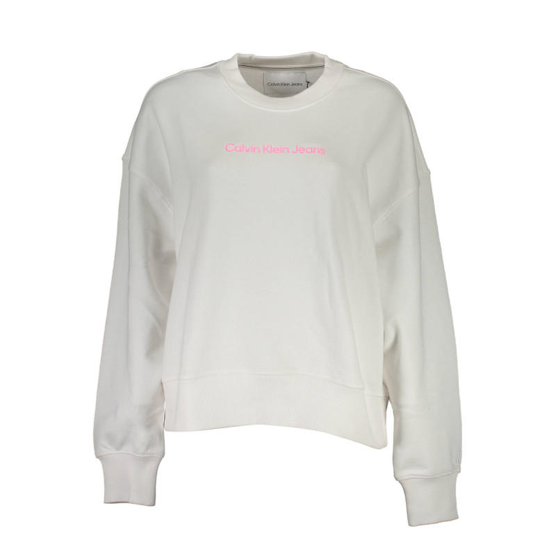 Sweat-shirt sans zip Calvin Klein pour femme Blanc