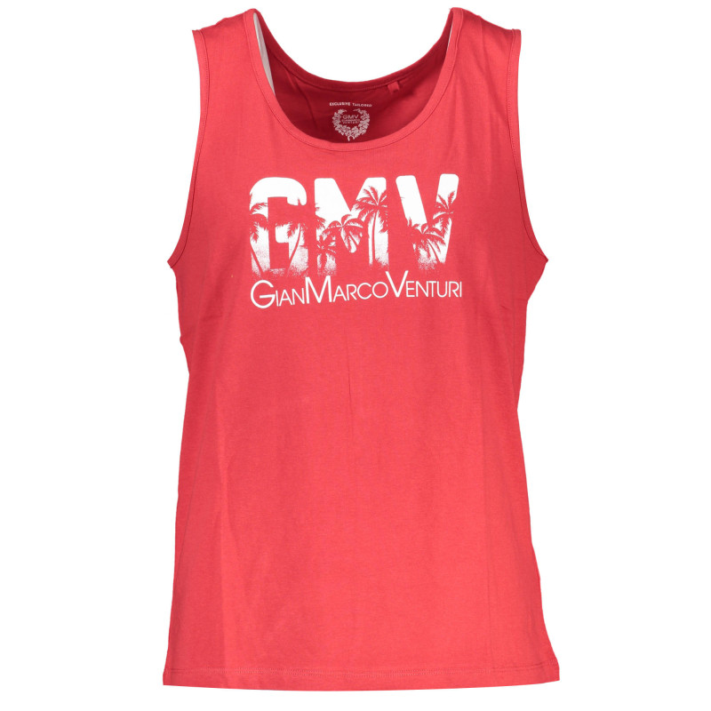 GIAN MARCO VENTURI MEN'S RED TANK TOP