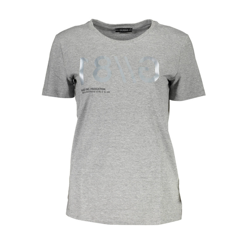 T-SHIRT À MANCHES COURTES GUESS JEANS FEMME GRIS