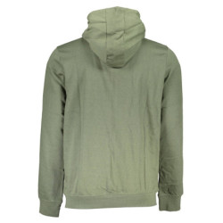 GIAN MARCO VENTURI MEN'S ZIP-UP SWEATSHIRT GREEN