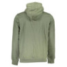 GIAN MARCO VENTURI MEN'S ZIP-UP SWEATSHIRT GREEN