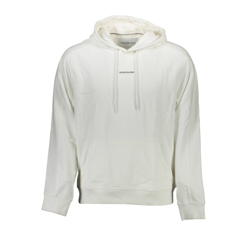 CALVIN KLEIN MEN'S ZIP-UP SWEATSHIRT WHITE