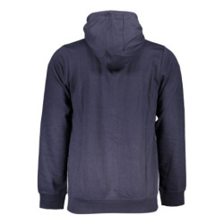 GIAN MARCO VENTURI MEN'S BLUE ZIP-UP SWEATSHIRT