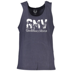 GIAN MARCO VENTURI MEN'S BLUE TANK TOP