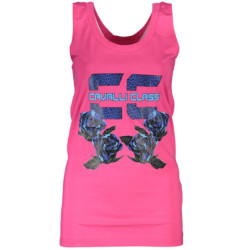 CAVALLI CLASS WOMEN'S PINK TANK TOP