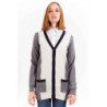 GANT CARDIGAN FEMME GRIS