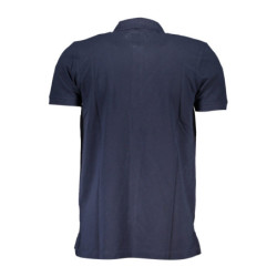 GIAN MARCO VENTURI MEN'S SHORT SLEEVE POLO BLUE