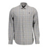 Polo américain à manches longues pour homme, gris