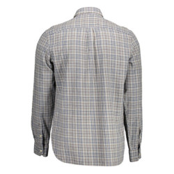 US POLO SHIRT LONG SLEEVE MEN GREY