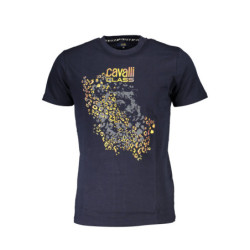 CAVALLI CLASS SHORT SLEEVE T-SHIRT MEN BLUE