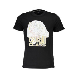 T-SHIRT À MANCHES COURTES CAVALLI CLASS HOMME NOIR