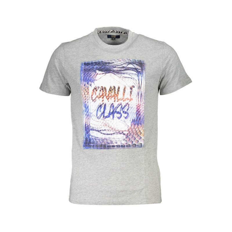 T-SHIRT À MANCHES COURTES CAVALLI CLASS HOMME GRIS