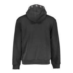Sweat-shirt zippé noir Calvin Klein pour homme