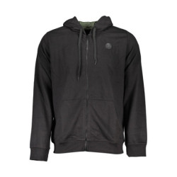 SWEAT-SHIRT NOIR À FERMETURE ÉCLAIR POUR HOMME GIAN MARCO VENTURI