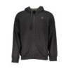 SWEAT-SHIRT NOIR À FERMETURE ÉCLAIR POUR HOMME GIAN MARCO VENTURI