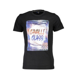 CAVALLI CLASS SHORT SLEEVE T-SHIRT MEN BLACK