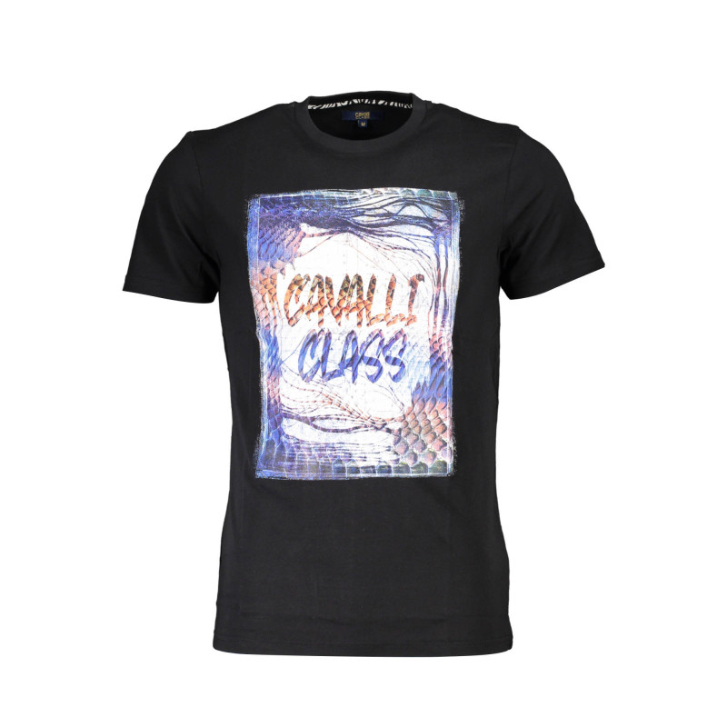 CAVALLI CLASS SHORT SLEEVE T-SHIRT MEN BLACK