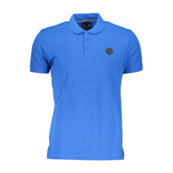 Polo à manches courtes pour homme Gian Marco Venturi, bleu