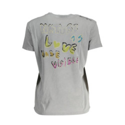 DESIGUAL SHORT SLEEVE T-SHIRT WOMEN GREY