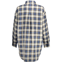 DESIGUAL LONG SLEEVE SHIRT WOMEN BLUE